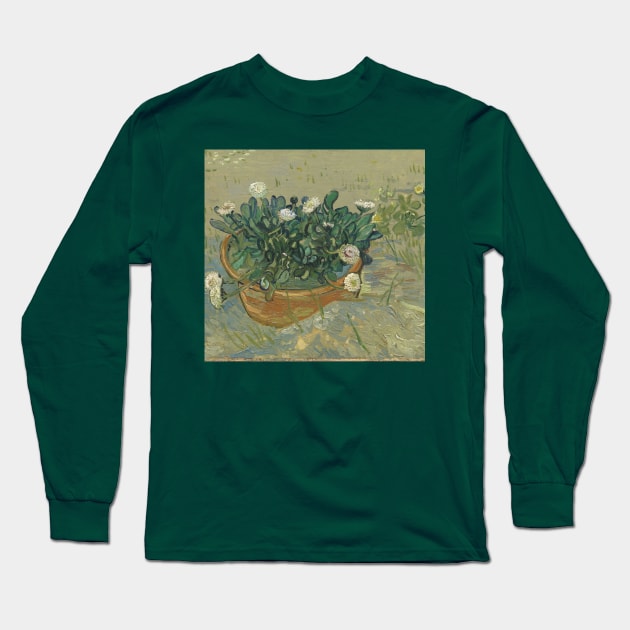 Daisies - Vincent van Gogh Long Sleeve T-Shirt by KargacinArt